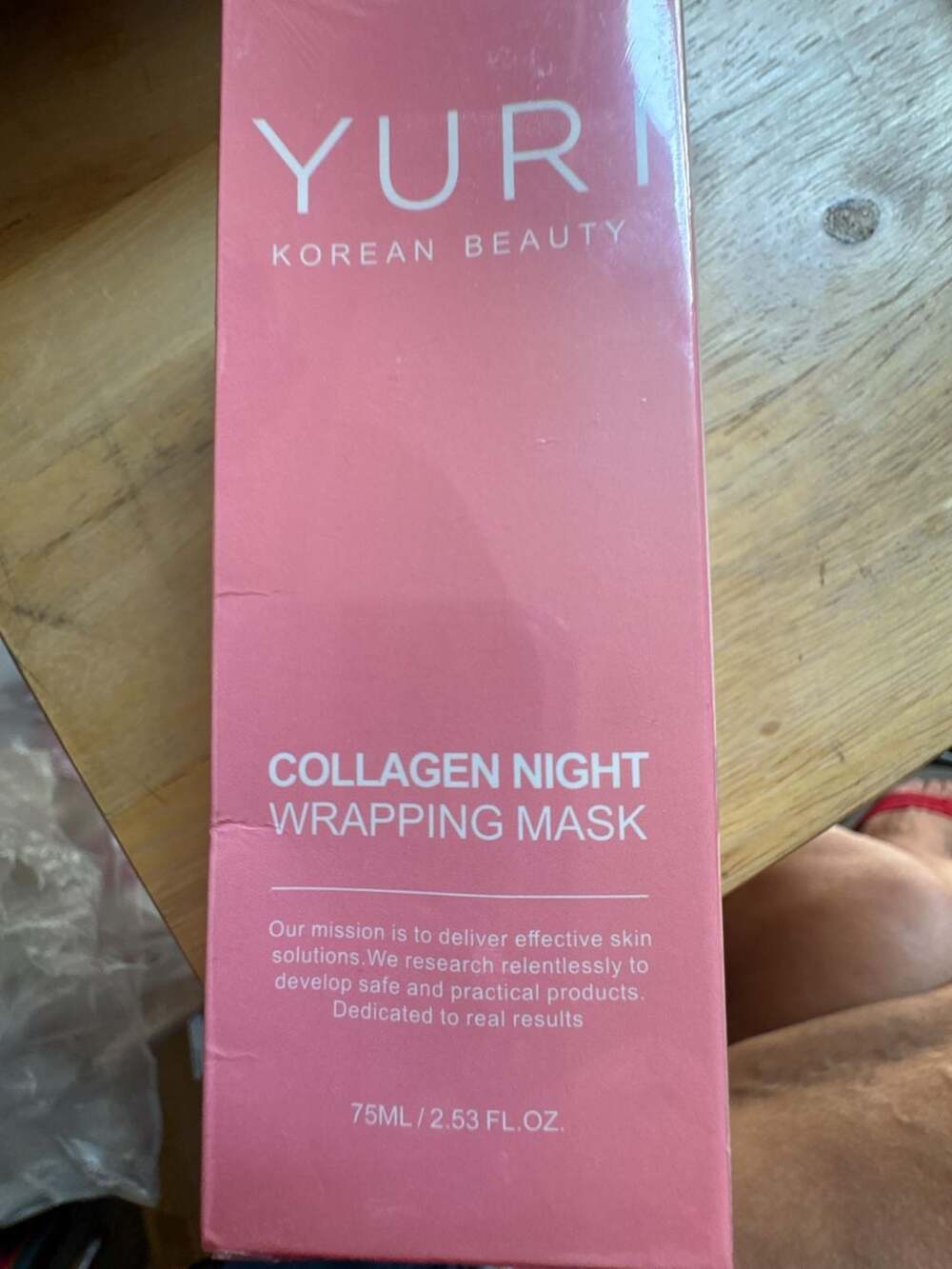 Yuri Korean Beauty Collagen Night Wrapping Mask Skincare Facial New exp 12/2028